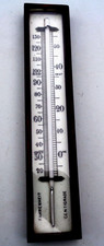 Antique wooden thermometer for sale  WICKFORD