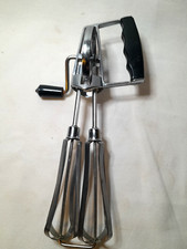 Misturador manual vintage menor 9" aço inoxidável com alça lateral preta EUA! comprar usado  Enviando para Brazil