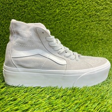Tênis de skate esportivo Vans Sk8-Hi afunilado feminino tamanho 8.5 bege branco comprar usado Tênis de skate esportivo Vans Sk8-Hi afunilado feminino tamanho 8.5 bege branco comprar usado  Enviando para Brazil