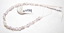 Conta de vidro tcheca - ROSA PÁLIDO TRANSPARENTE 5mm fio de 37 - NOS - C7594 comprar usado  Enviando para Brazil