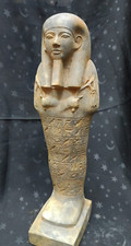 Antiguidades egípcias antigas estátua de basalto Ushabti hieroglífica completa egípcia BC comprar usado  Enviando para Brazil