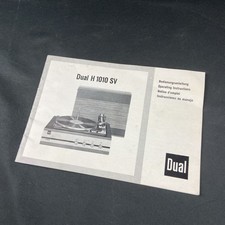 Dual 1010 bedienungsanleitung gebraucht kaufen  Bad Sachsa