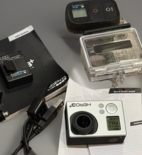 Go Pro Hero 3+ Pacote Preto Mandíbulas Clipe e Suporte Controle Remoto Inteligente À Prova D'água - Tudo Funciona comprar usado  Enviando para Brazil
