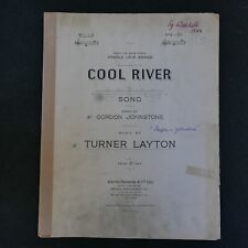 Songsheet cool river for sale  CARNFORTH