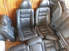 Assento Volvo 850 de Couro Preto, Banco Estate, veja o estado do assento dianteiro, 68, usado comprar usado  Enviando para Brazil