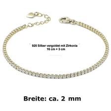 Tennisarmband zirkonia 925 gebraucht kaufen  Ennepetal