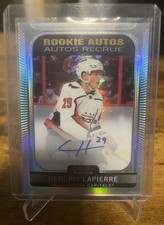 2021-22 O-Pee-Chee Platinum Rookie Samochody Hendrix Lapierre Rookie Rainbow Auto, używany na sprzedaż  Wysyłka do Poland