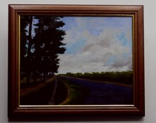 Paysage huile route d'occasion  Mimizan