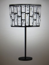 Hampton Bay Kristella 24 pol. Abajur de mesa preto com abajur de cristal comprar usado Hampton Bay Kristella 24 pol. Abajur de mesa preto com abajur de cristal comprar usado  Enviando para Brazil