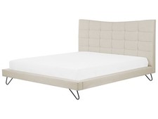 Polsterbett beige leinenoptik gebraucht kaufen  Wietzendorf