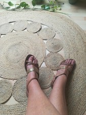 Gemo sandales cuir d'occasion  Paris I