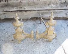 Anciens chenets laiton d'occasion  Paris XX