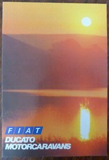 Folheto de vendas Fiat Ducato Motorcaravans Camper Van mercado Reino Unido 1987 comprar usado  Enviando para Brazil
