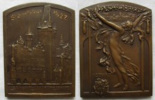 Rare bronze plakette gebraucht kaufen  Borna