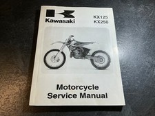 Usado, 1999-2000 Kawasaki KX125 & KX250 motocicleta manual de serviço de fábrica Dirtbike comprar usado  Enviando para Brazil