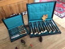 Jagdbesteck hirschhornbesteck gebraucht kaufen  Berlin