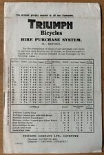1930 triumph bicycles for sale  LONDON