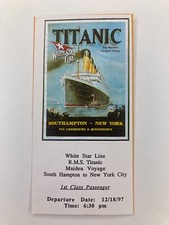 Usado, Ingresso de filme vintage Titanic pré-abertura noite 18/12/97 exibição antecipada San Rafael B comprar usado  Enviando para Brazil