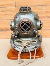 Casco de buceo Commando Heavy Boston casco de buceo en doble tono con madera segunda mano  Embacar hacia Mexico