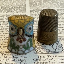 Vintage thimbles enamel for sale  CRANLEIGH
