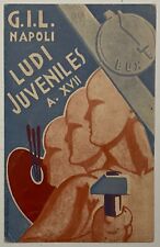 NAPOLI LUDI JUVENILIS GIL 1939 CARTOLINA VIAGGIATA COMANDO FEDERALE PNF comprar usado  Enviando para Brazil
