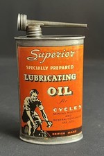 LATA DE ÓLEO DE ENGRENAGEM LUBRIFICANTE CICLO SUPERIOR LOJA DE BICICLETAS VINTAGE LATA DE EXIBIÇÃO DE LUBRIFICANTE comprar usado  Enviando para Brazil