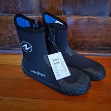Botas Aqua Lung 7mm Superzip tamanho UE 41 EUA 8 mergulho preto azul comprar usado  Enviando para Brazil