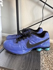 Nike Shox Deliver azul royal masculino tamanho 11 couro preto corrida #317547-404 2012 comprar usado  Enviando para Brazil