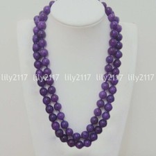 Colar de pedras preciosas de ametista russa natural da moda 36"" 6/8/10/12 mm comprar usado Colar de pedras preciosas de ametista russa natural da moda 36"" 6/8/10/12 mm comprar usado  Enviando para Brazil