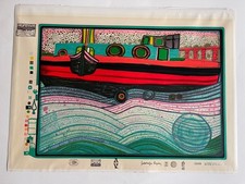 Riginal kunstdruck hundertwass gebraucht kaufen  Dessau-Roßlau