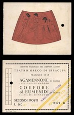 Biglietto ingresso teatro usato  Ragusa