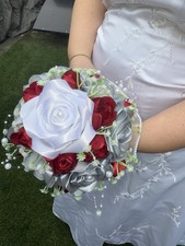 Handgemachte satinrosen brauts gebraucht kaufen  Gladbeck