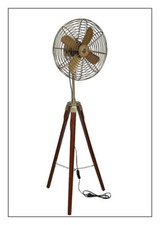 Ventilador eléctrico de pie de piso antiguo de latón Ventilador de Londres..., usado comprar usado  Enviando para Brazil