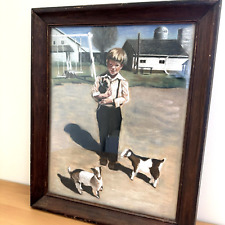 Framed chalk drawing for sale  West Lafayette