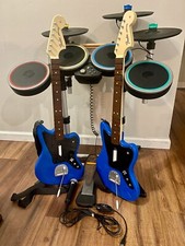 Kit Rock Band 4 PS4/PS5 com prato profissional, 2 guitarras Fender Jaguar, microfone USB – Testado, usado comprar usado  Enviando para Brazil