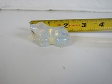 Opala amarela e azul de sapo em miniatura esculpida à mão em vidro iridescinta opala comprar usado  Enviando para Brazil