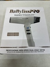 Secador de Cabelo BabylissPRO Nano Titânio, Cinza/Cinza - Edição Limitada -1875W Caixa Aberta comprar usado  Enviando para Brazil