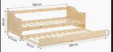 Holzbett 90x200 tagesbett gebraucht kaufen  Düsseldorf