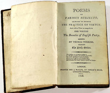 Poems on Various Subjects The Practice of Virtue Book Thomas Tomkins 1798. segunda mano  Embacar hacia Mexico
