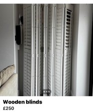 Wooden folding doors for sale  LEICESTER
