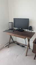 Walnut wood desk for sale  UXBRIDGE