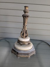 Usado, Incrível Vintage Fundido Base Peças Mármore e Metal 11" Largura X 19" Altura 5 Peças comprar usado  Enviando para Brazil