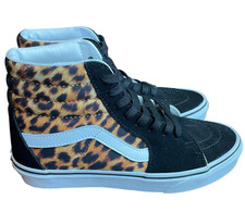 VANS Sk8-Hi Leopard Druk Płótno Czarny Zamsz Unisex Rozmiar Mężczyzna 6 Kobiet 7,5 NOWY, używany na sprzedaż  Wysyłka do Poland