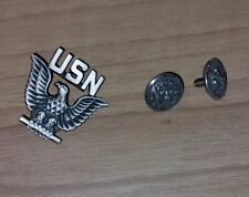 De colección Marina de los Estados Unidos USN Visera Sombrero Gorra Insignia y Botones Águila y Ancla Vietnam Tardío segunda mano  Embacar hacia Mexico