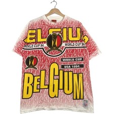 Usado, Camiseta Vintage Copa do Mundo FIFA Bélgica 1994 AOP G comprar usado  Enviando para Brazil