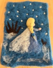 Waldorf filzbild schneekönigi gebraucht kaufen  Stuttgart