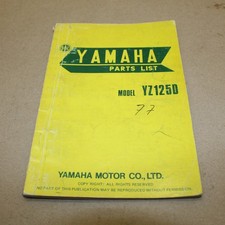 Parts list yamaha d'occasion  Neuilly-en-Thelle
