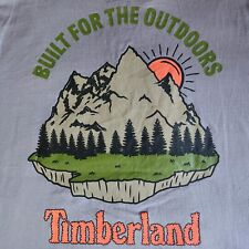 Camiseta gráfica frente e verso Timberland Rising Sun construída para atividades ao ar livre cinza GG comprar usado  Enviando para Brazil