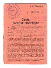 Reichskleiderkarte hansestadt  gebraucht kaufen  Titz