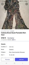 Cabelas packable rain for sale  Delta